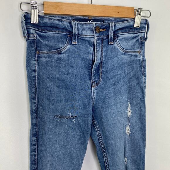 Hollister High-Rise Crop Jean Leggings Jeggings Women's Size 0 Short 0S 24 x 24 - Picture 4 of 9